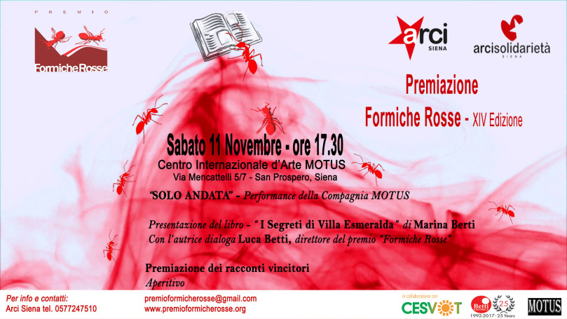 Invito Premiazione Formiche Rosse 2017 CORRETTO